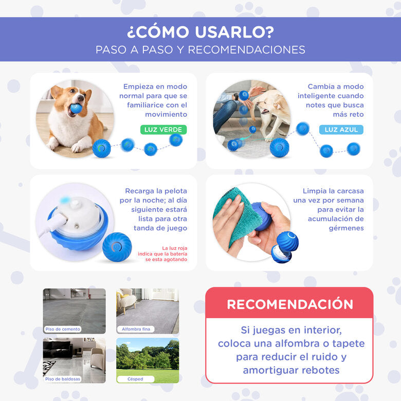 Pelota Interactiva Inteligente para Perros
